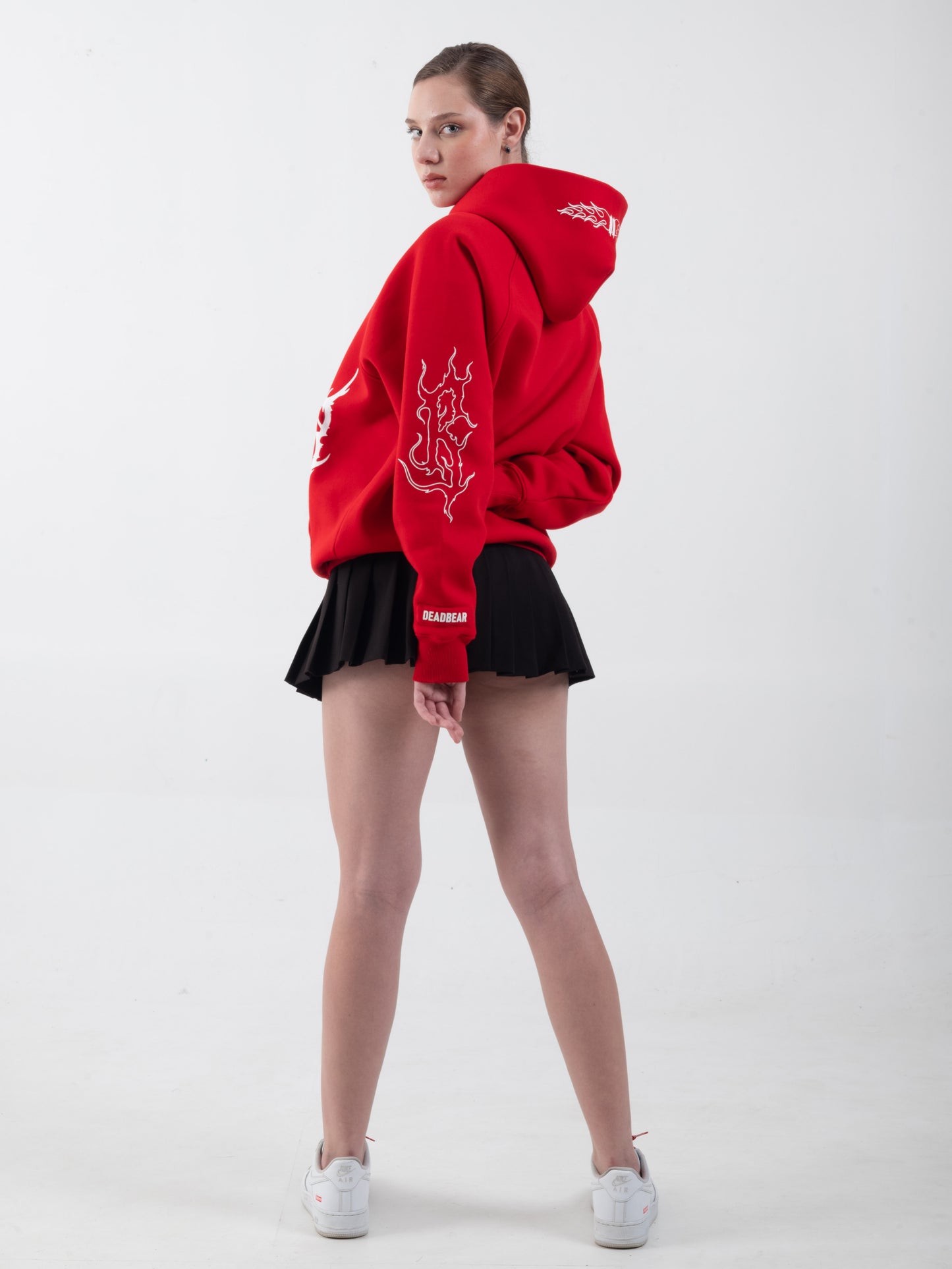Flames Hoodie Red