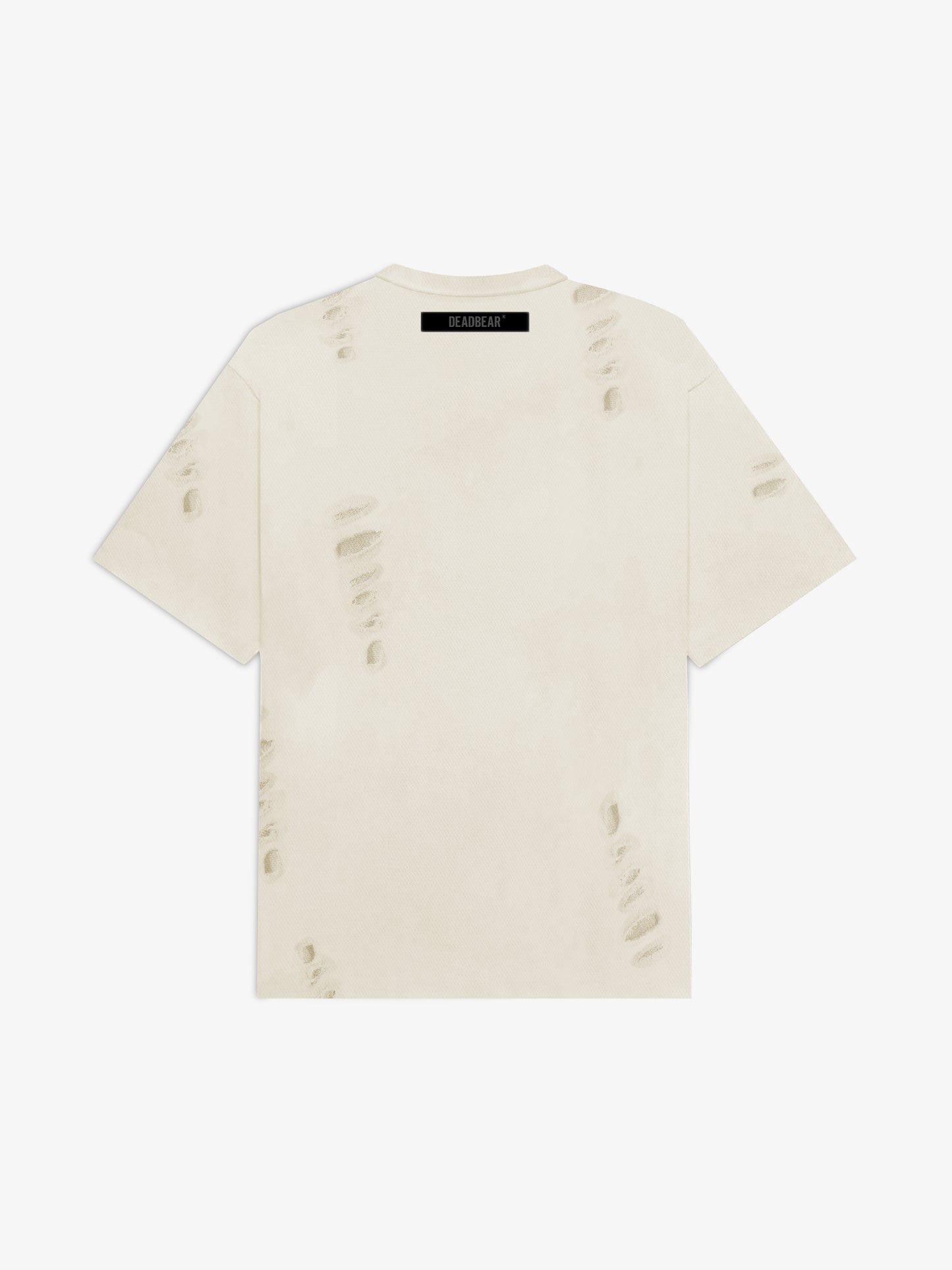 Distressed Cream White Tee 2.0