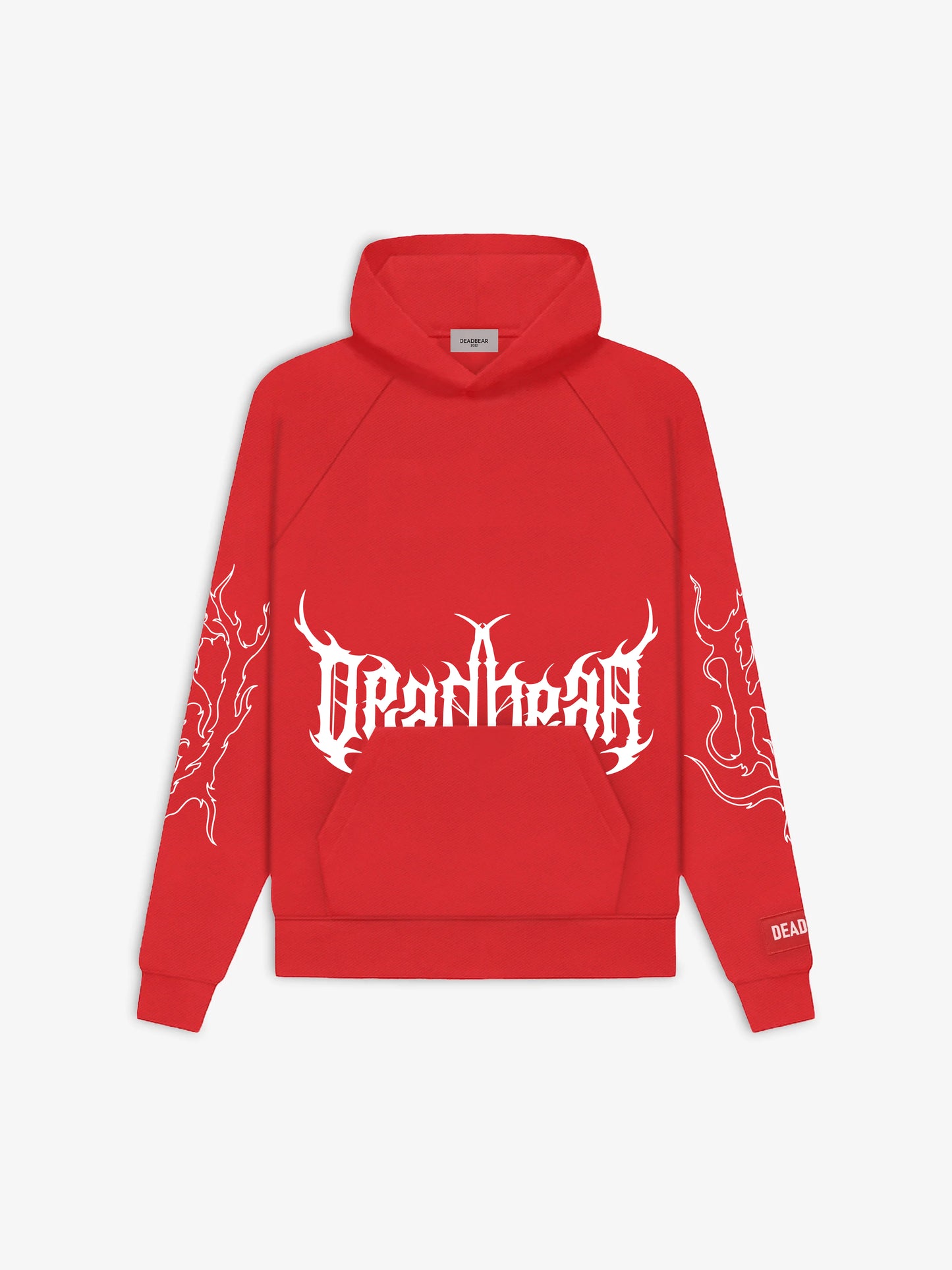 Flames Hoodie Red