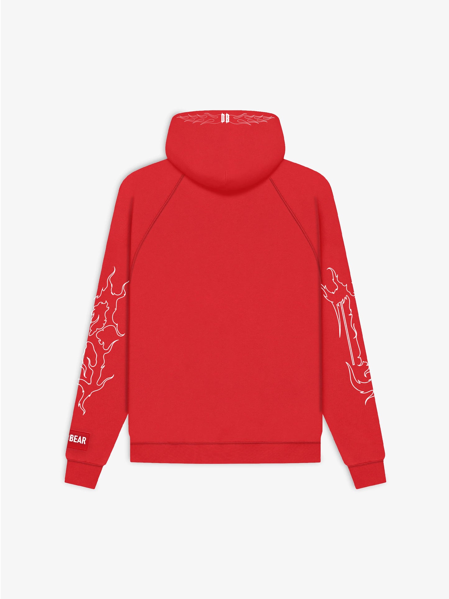Flames Hoodie Red