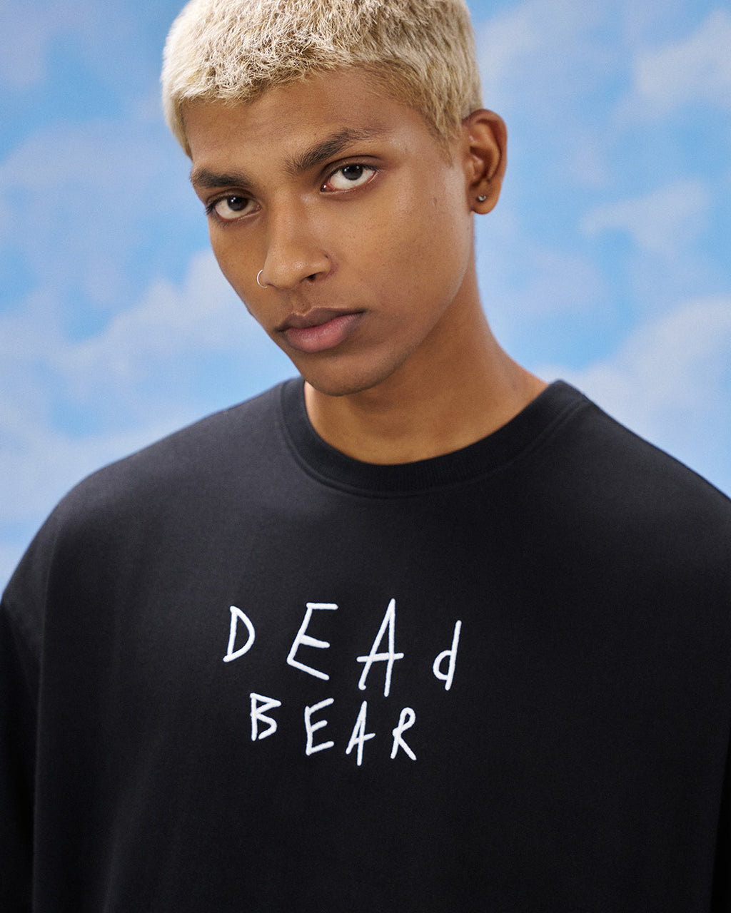 Scribbled Logo Tee Black