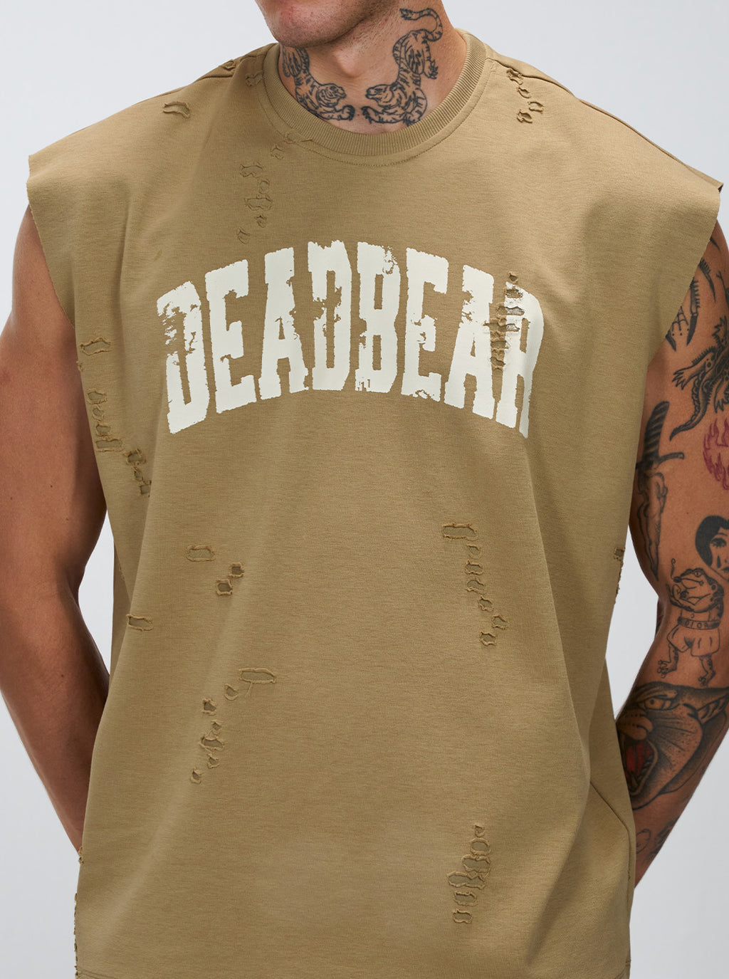 Distressed Brown Tank