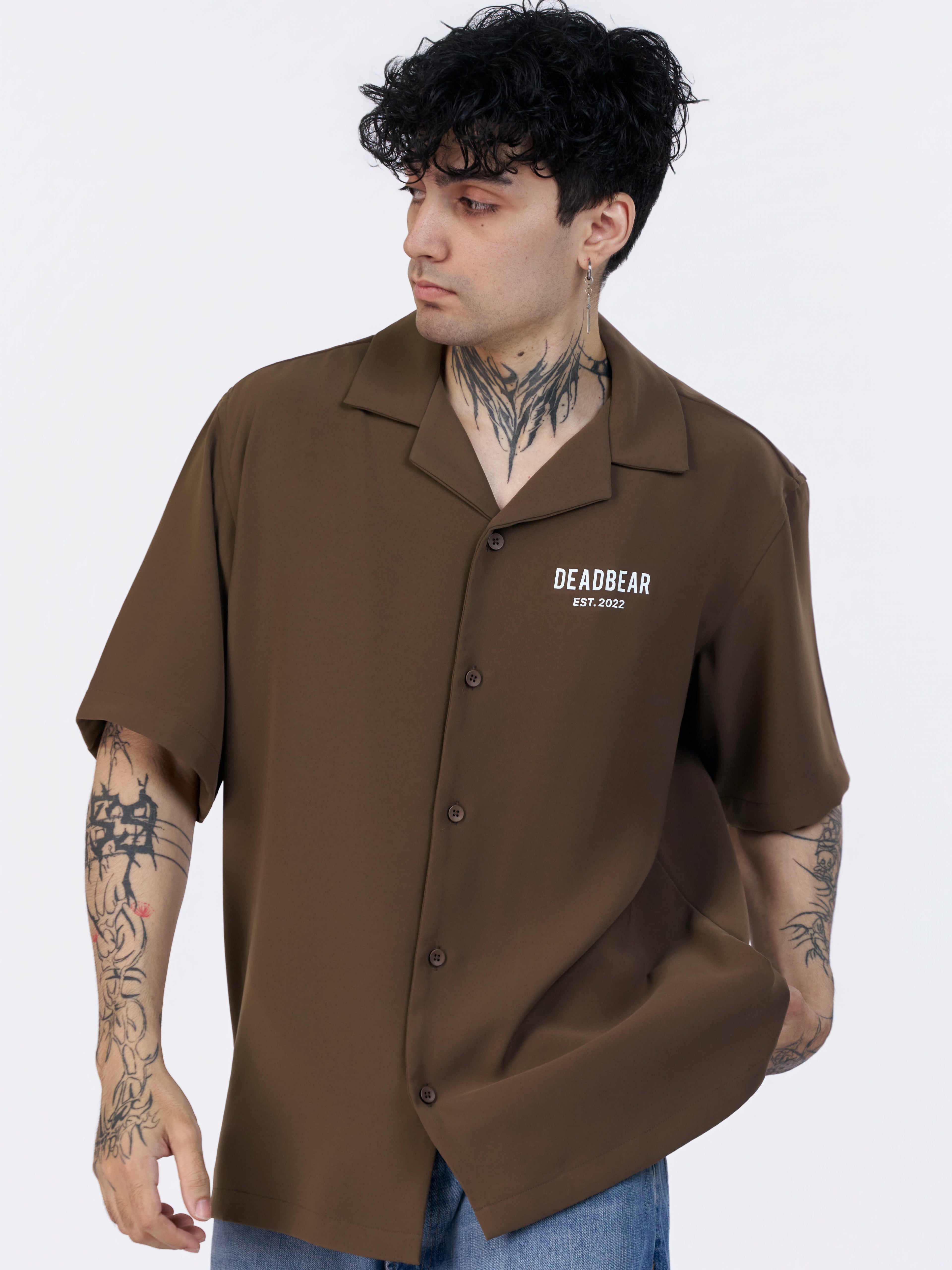 Bowling Shirt Caramel Brown