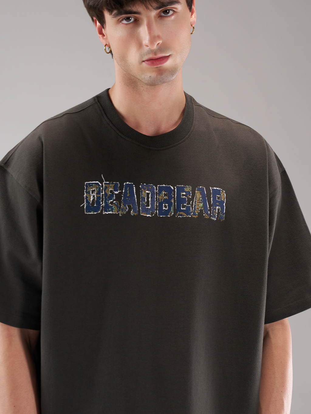 Fake Denim Tee Grey