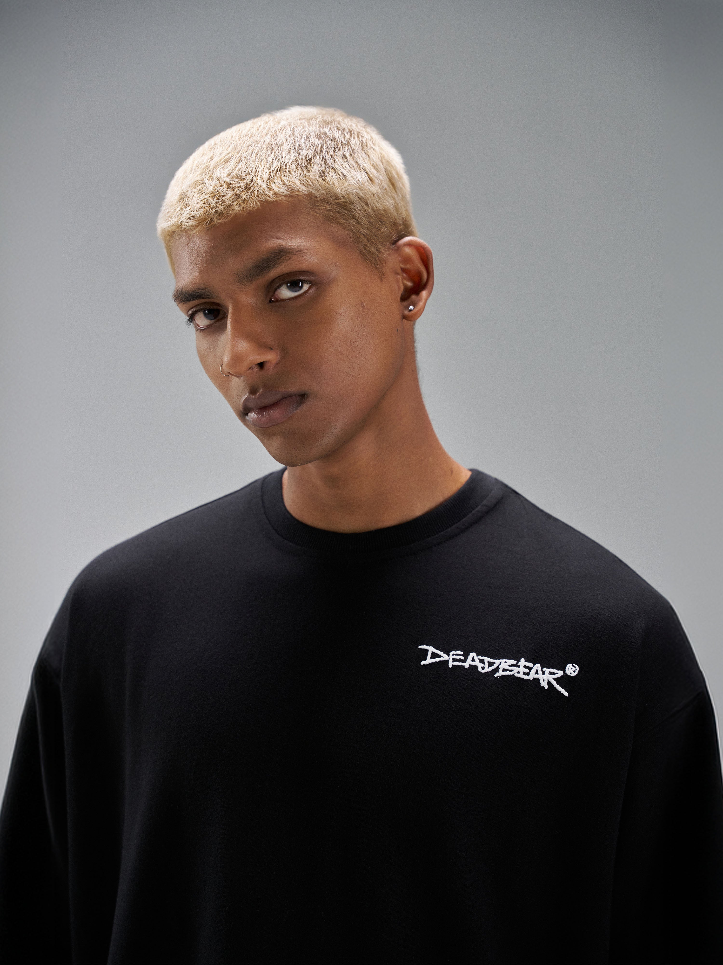 Scribbled Bear Tee Black
