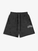 Distressed Washed Black Shorts