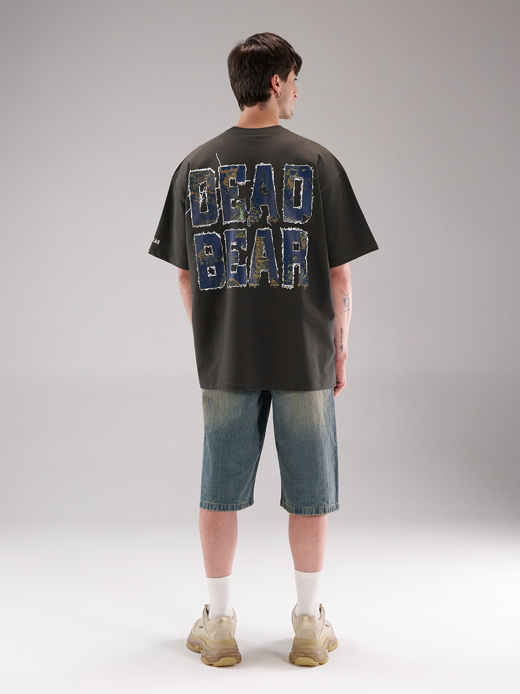 Fake Denim Tee Grey