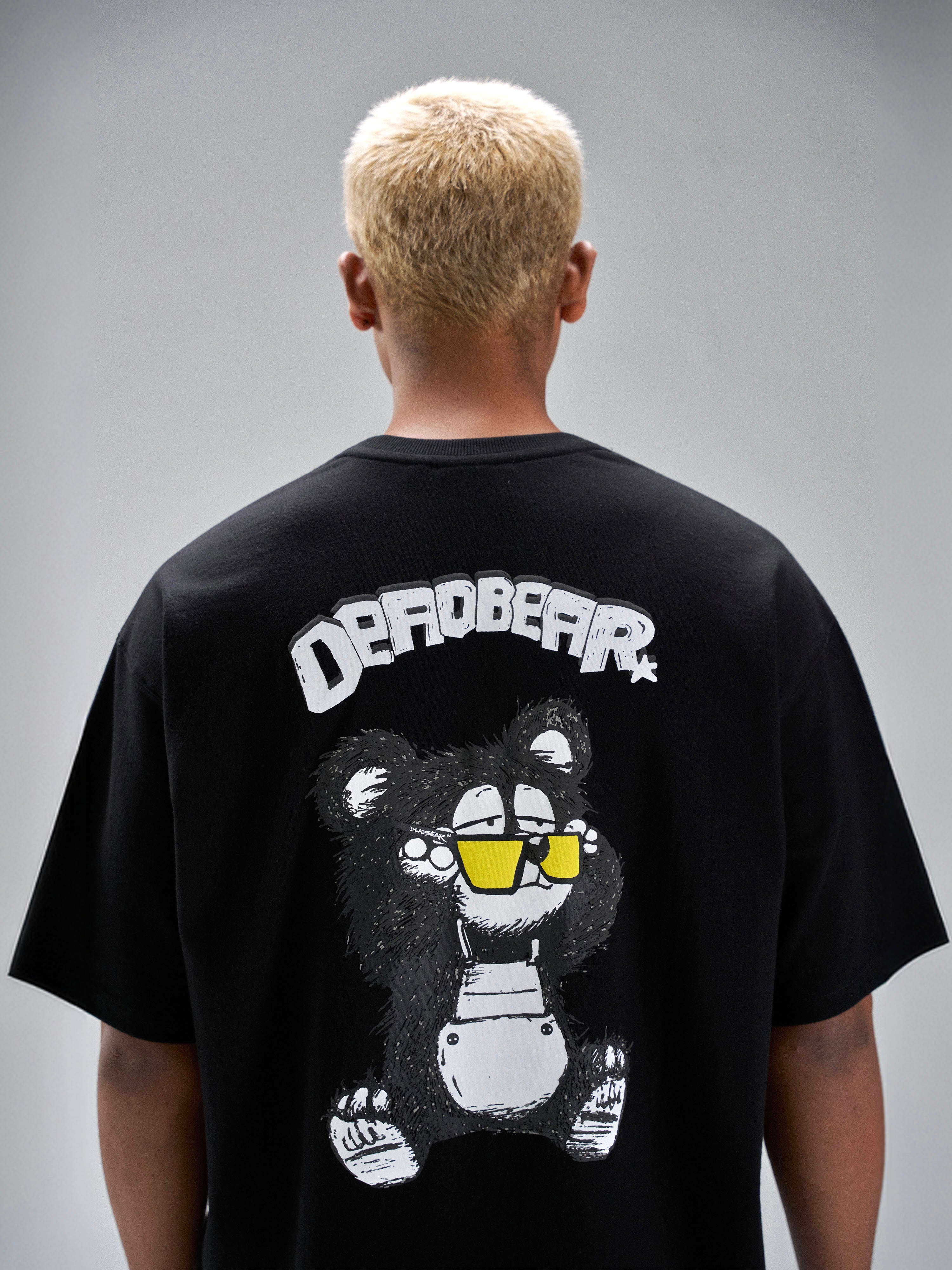 Scribbled Bear Tee Black