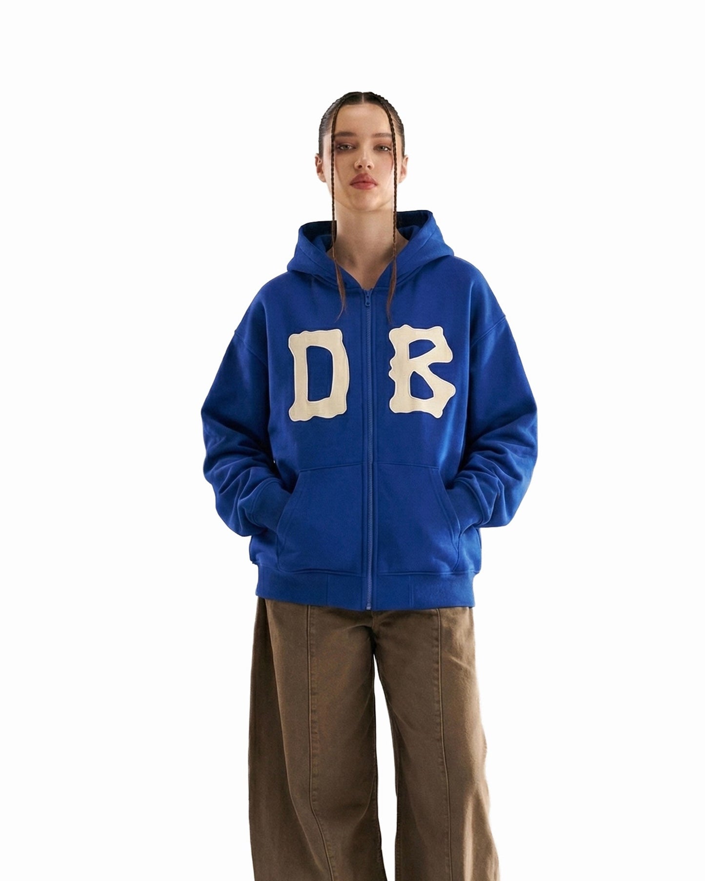 Bone Zipper Royal Blue