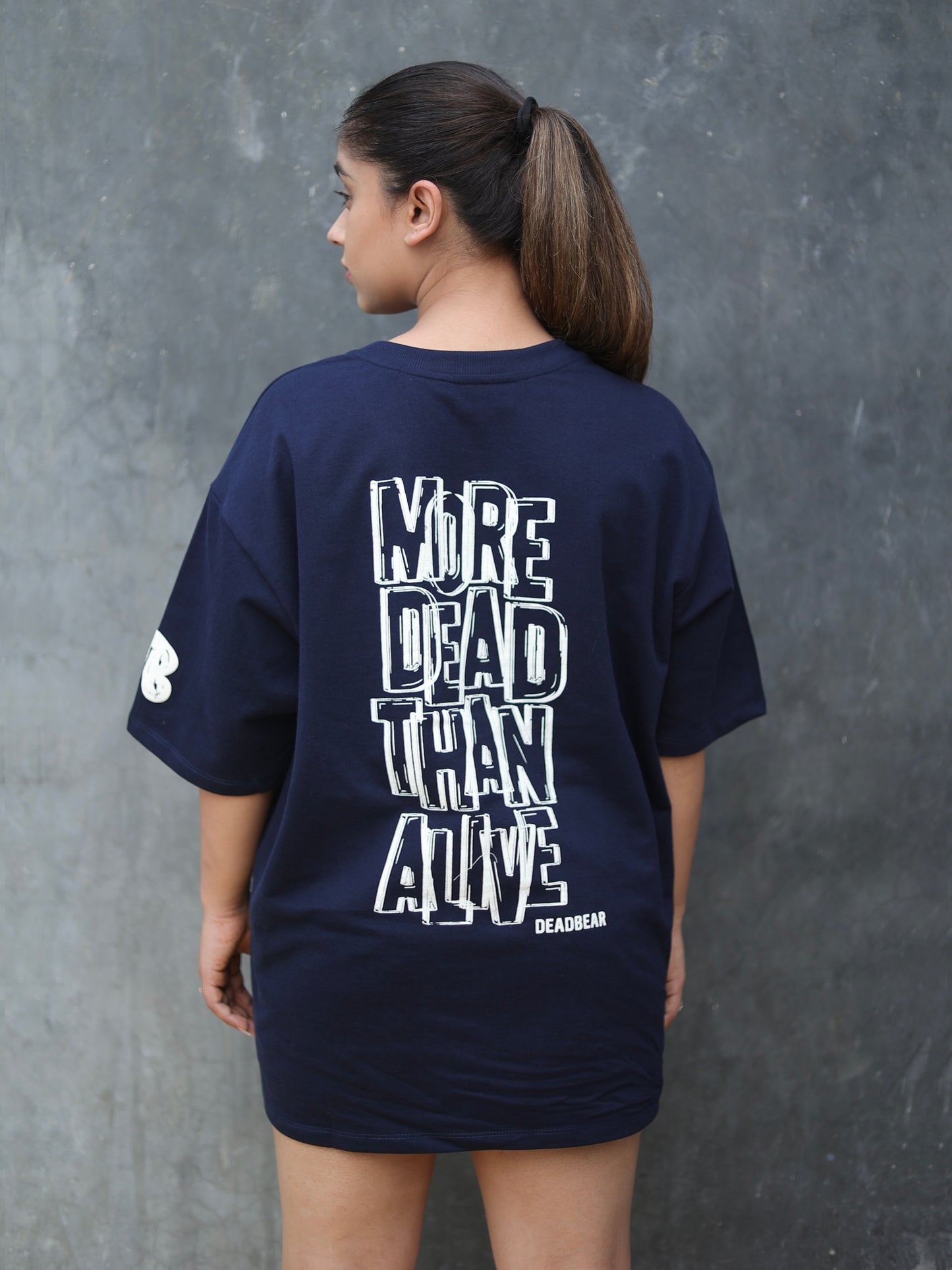 More Dead Than Alive Blue Tee