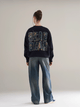 Fake Denim Sweatshirt Navy