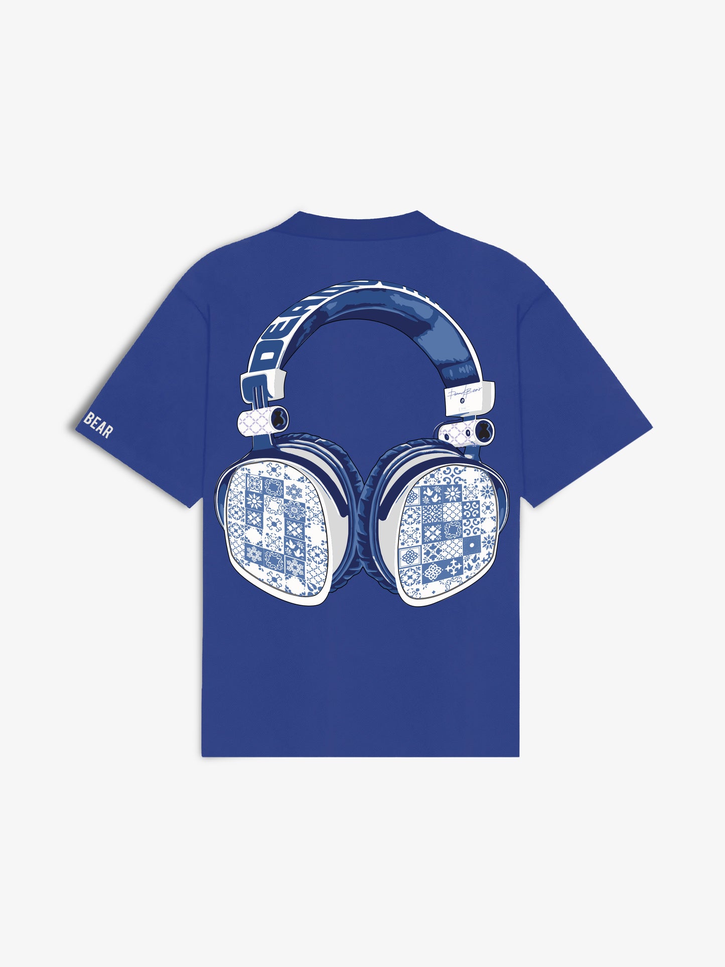 The Headphone Tee Royal Blue