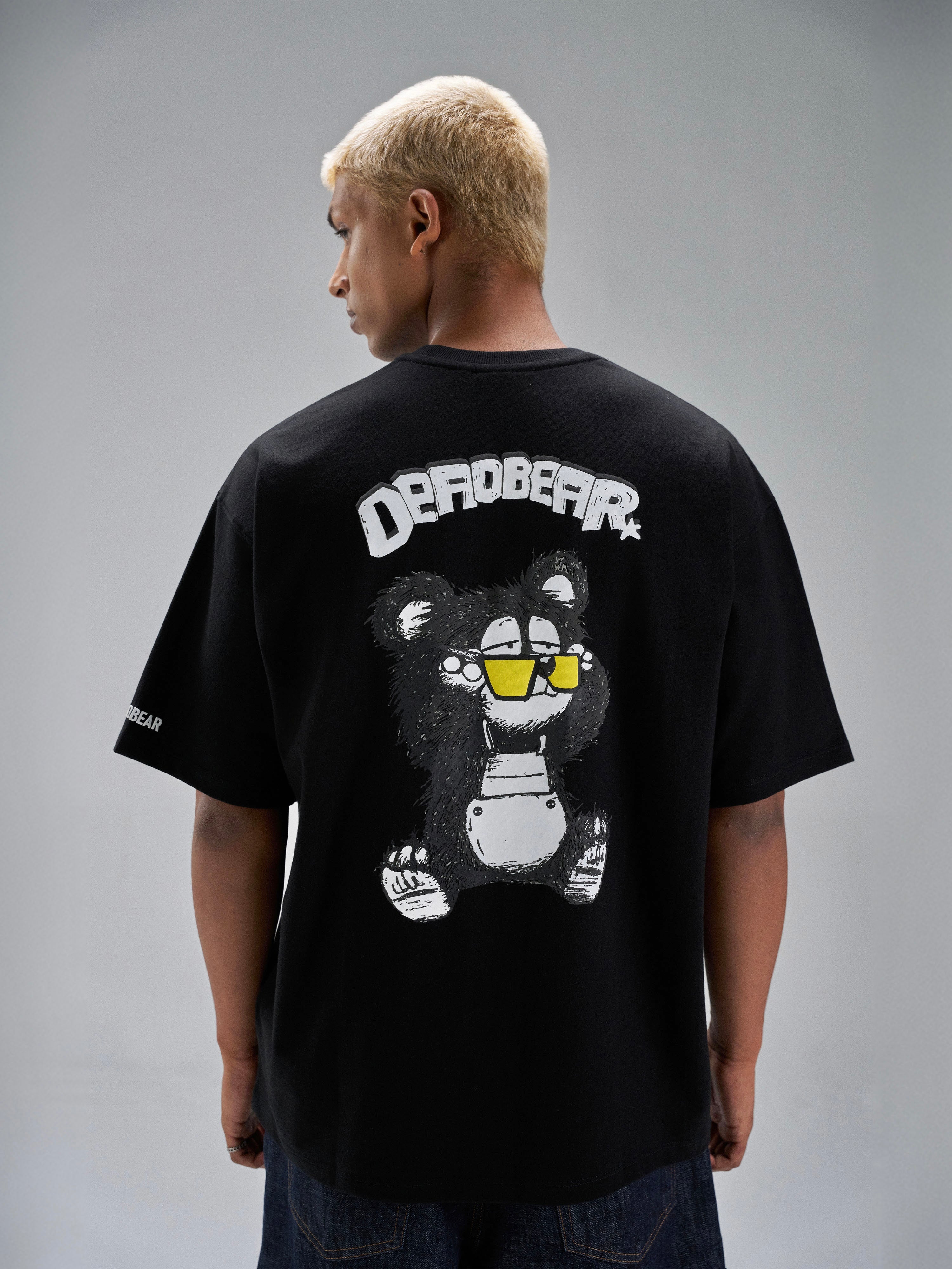 Scribbled Bear Tee Black