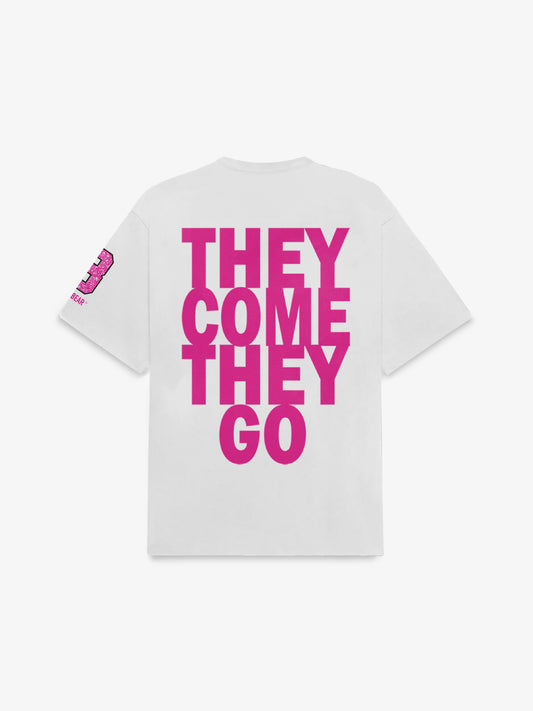 They Come They Go Cream White Tee