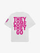 They Come They Go Cream White Tee