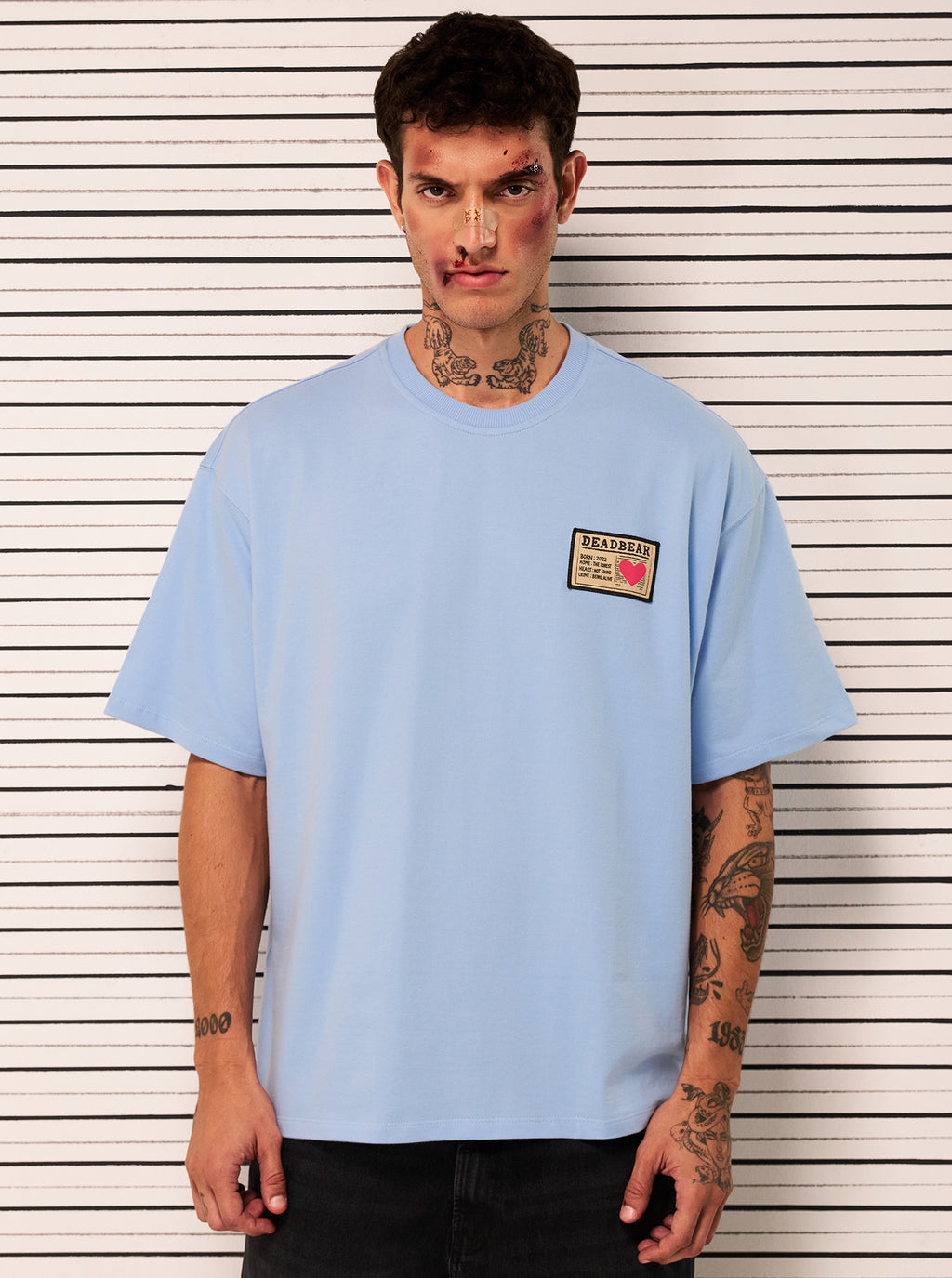 Mugshot Tee Sky Blue
