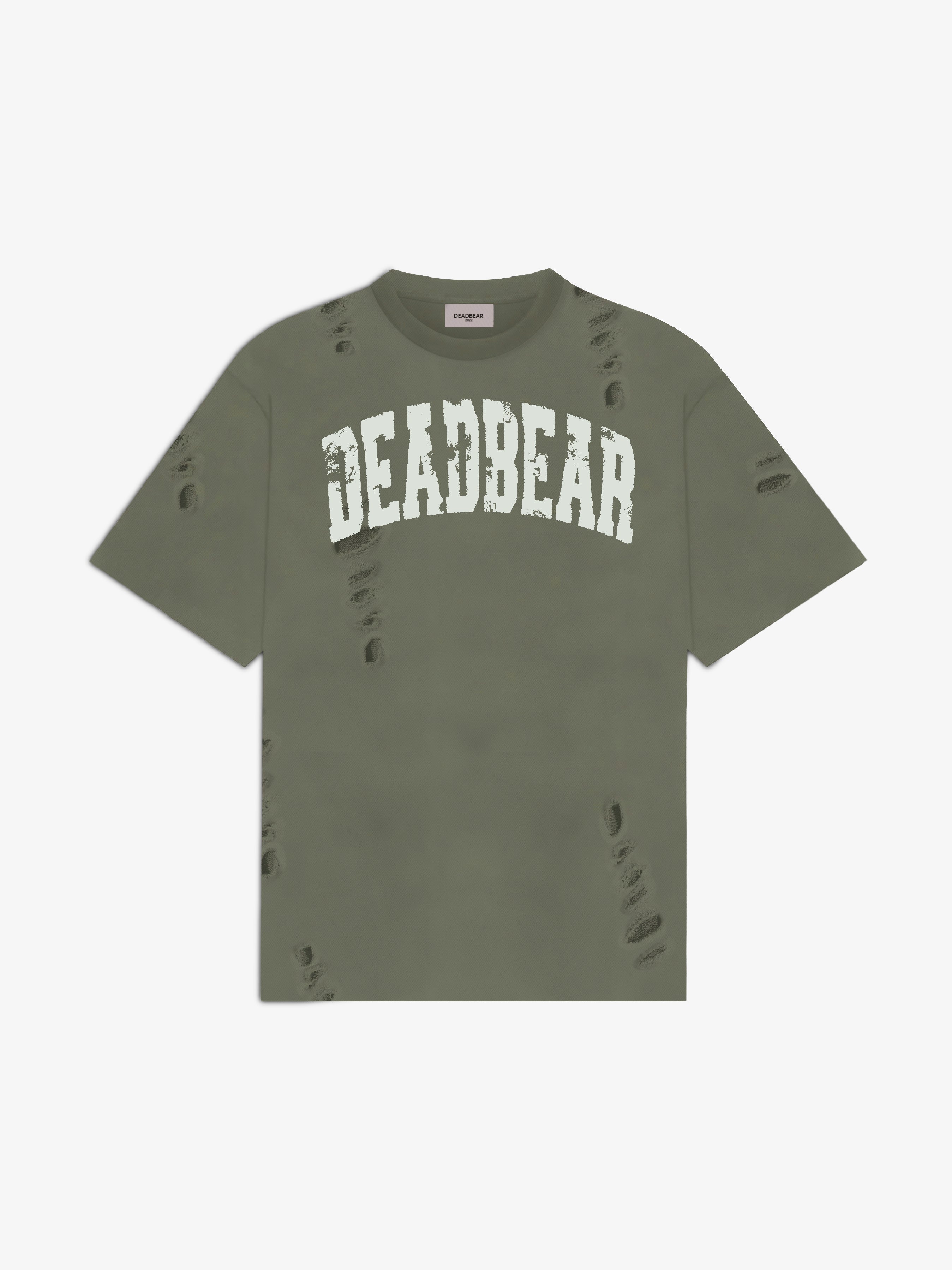 Distressed Olive Tee