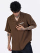 Bowling Shirt Caramel Brown