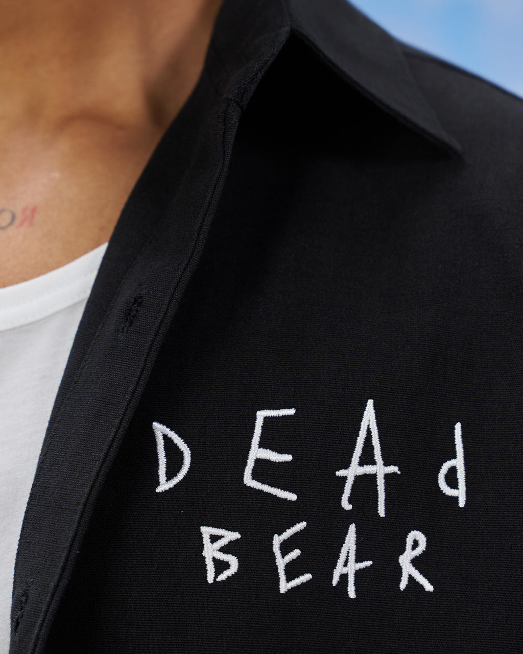 Scribbled Logo Shirt Black