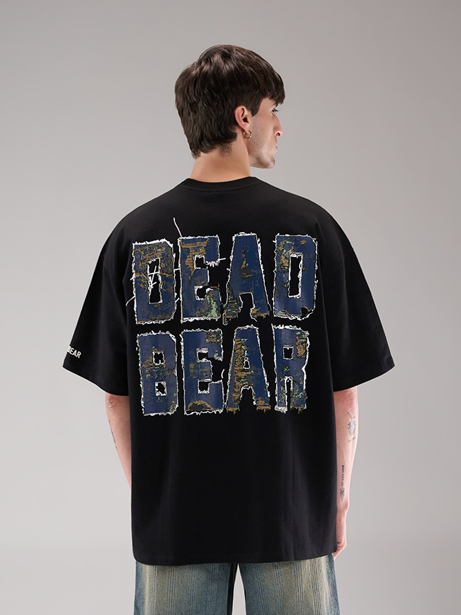 Fake Denim Tee Black