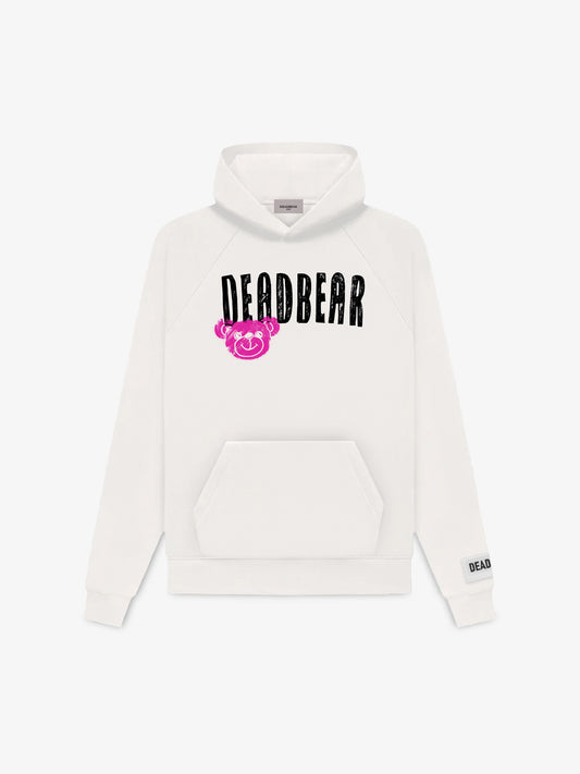 Cream White Graphic Hoodie