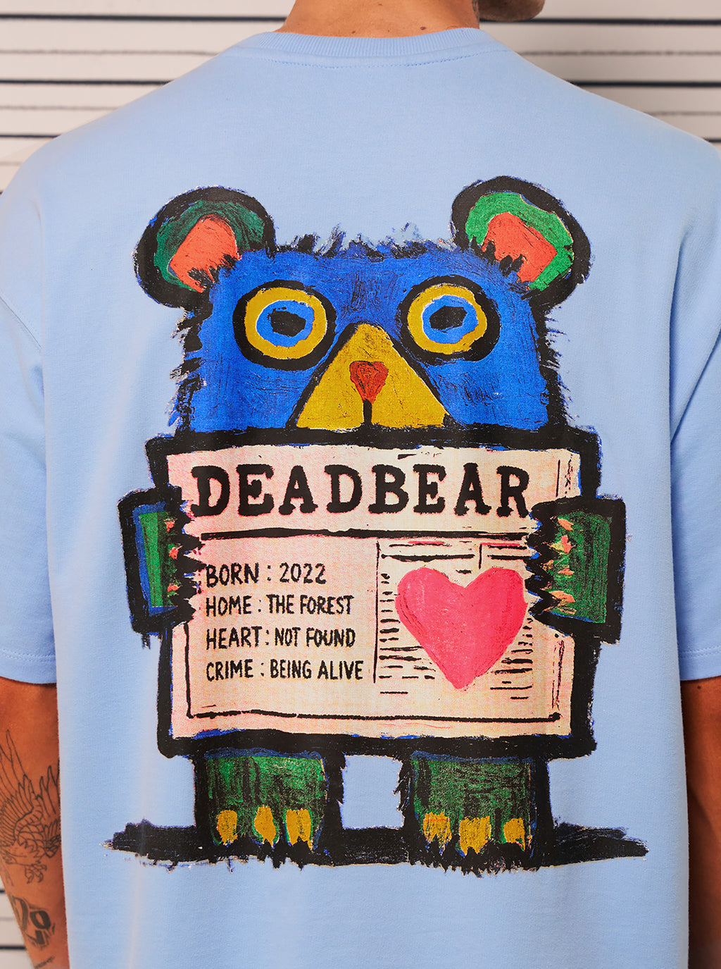 Mugshot Tee Sky Blue