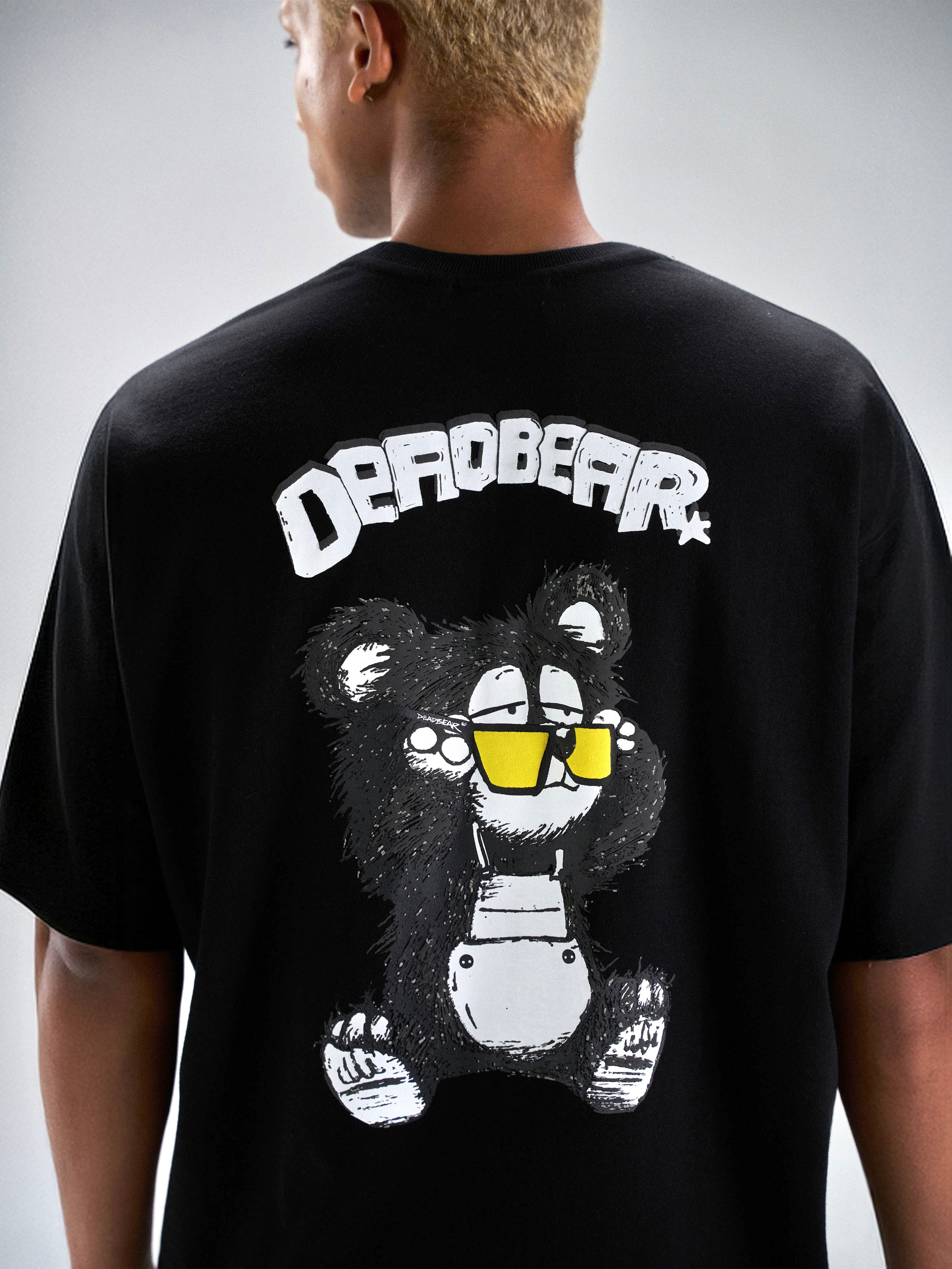Scribbled Bear Tee Black