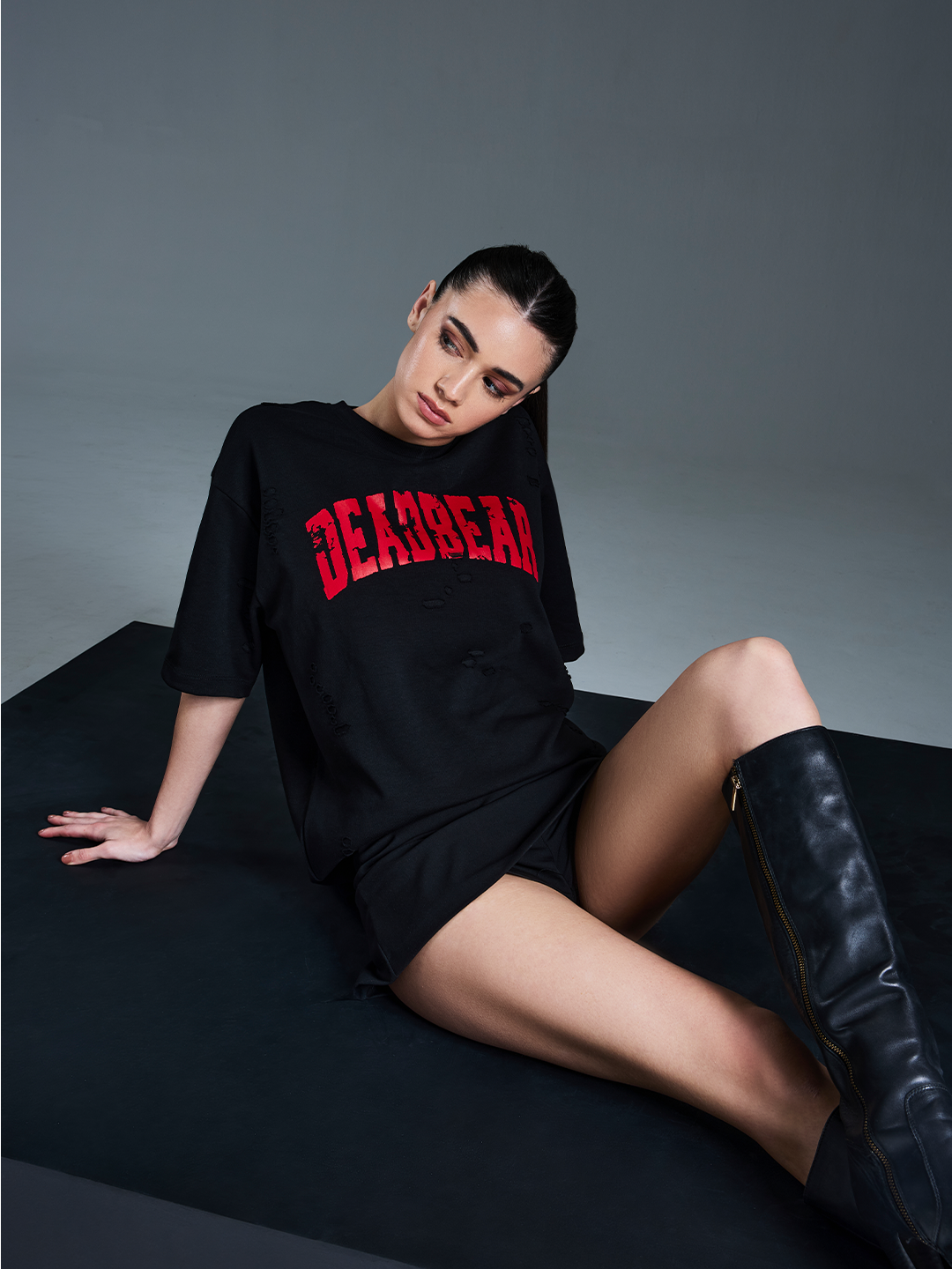 Distressed Black Tee 3.0