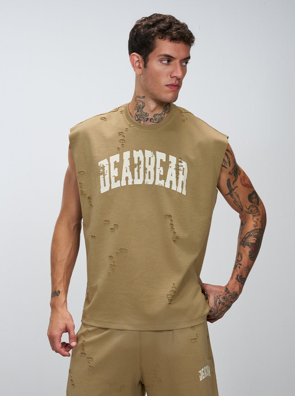 Distressed Brown Tank