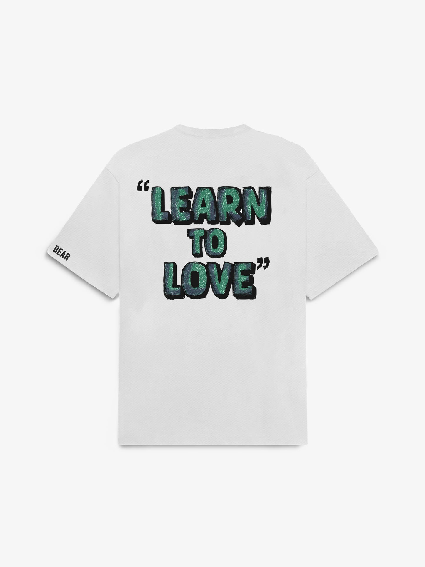 Learn To Love Cream White Tee