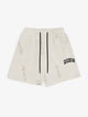 Distressed Cream White Shorts