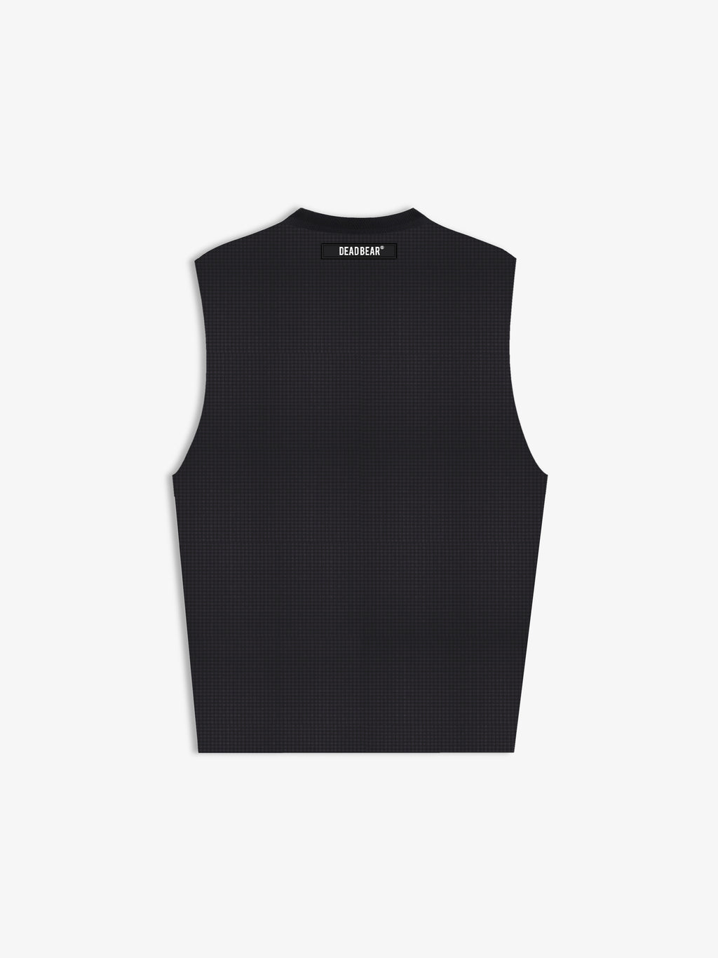 Waffle Tank Black