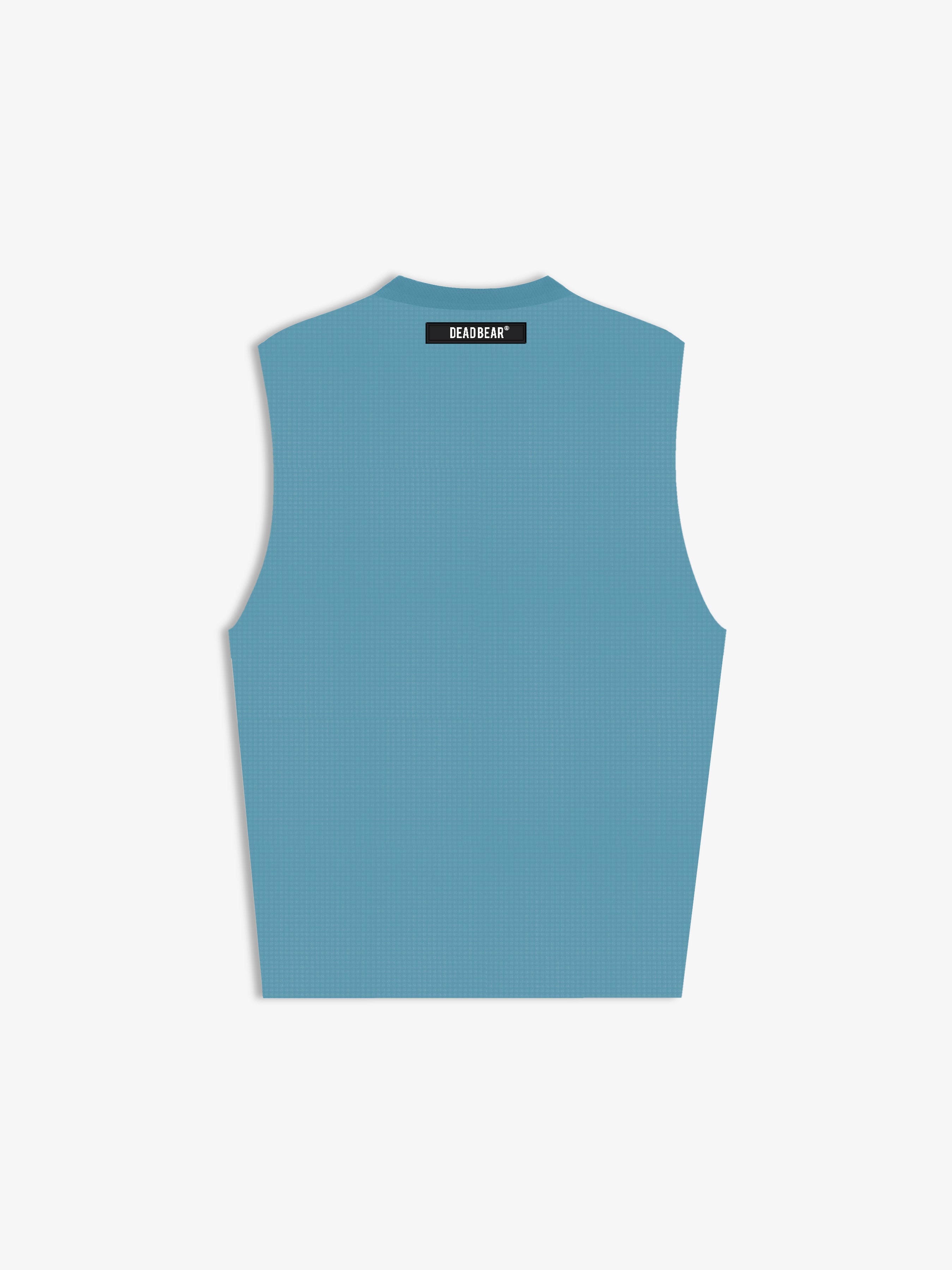 Waffle Tank Powder Blue