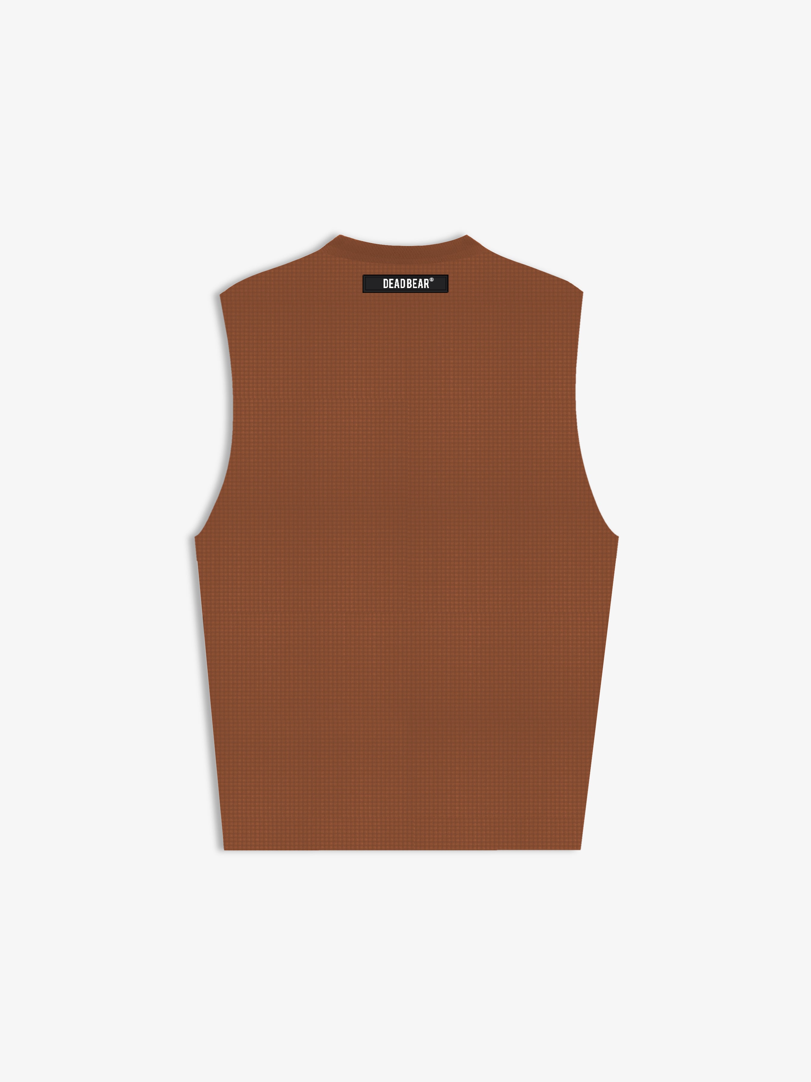 Waffle Tank Brown