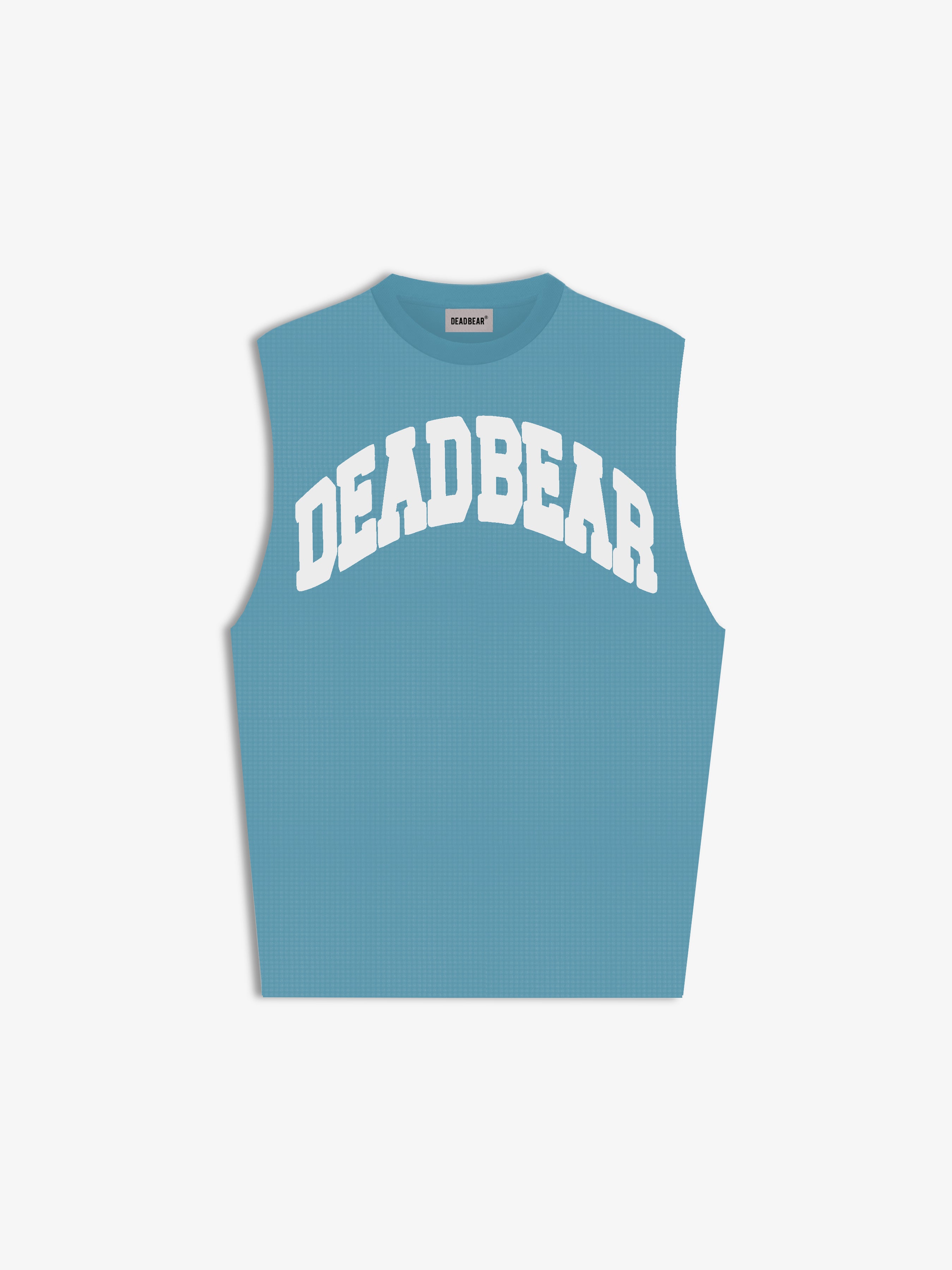 Waffle Tank Powder Blue