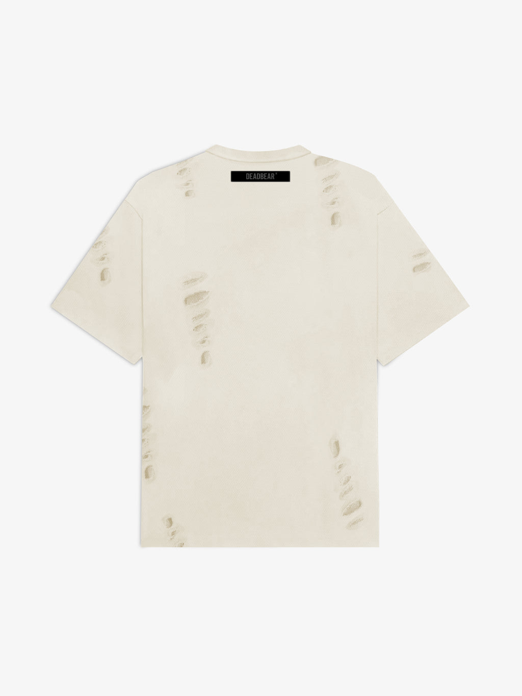 Distressed Cream White Tee