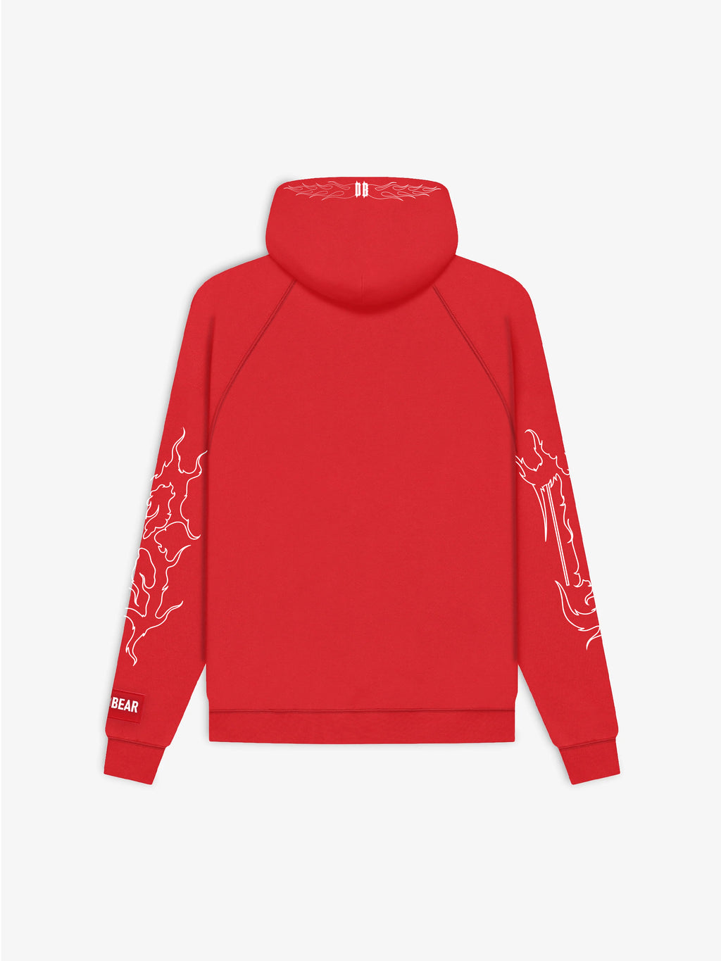 Flames Hoodie Red