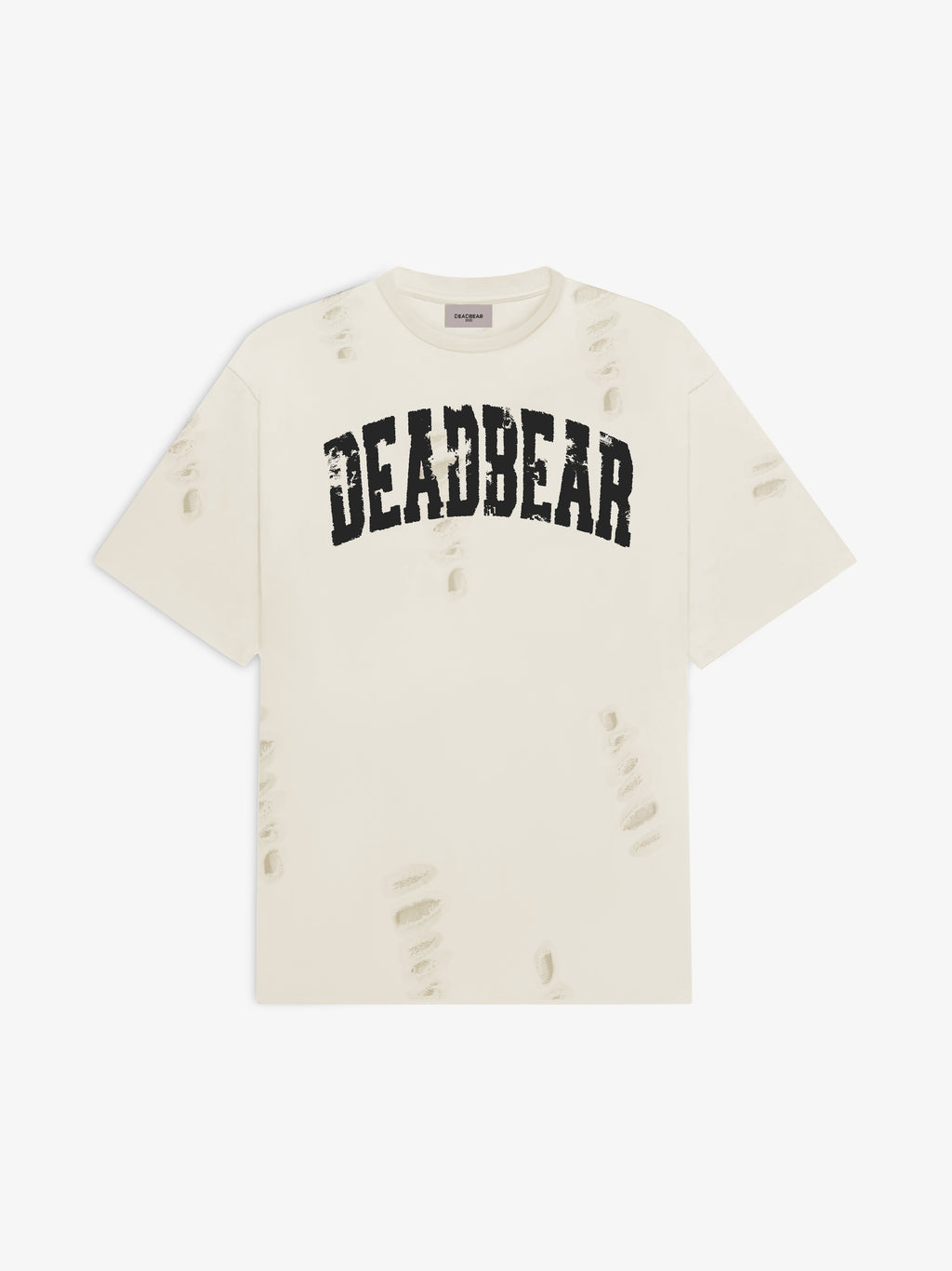 Distressed Cream White Tee