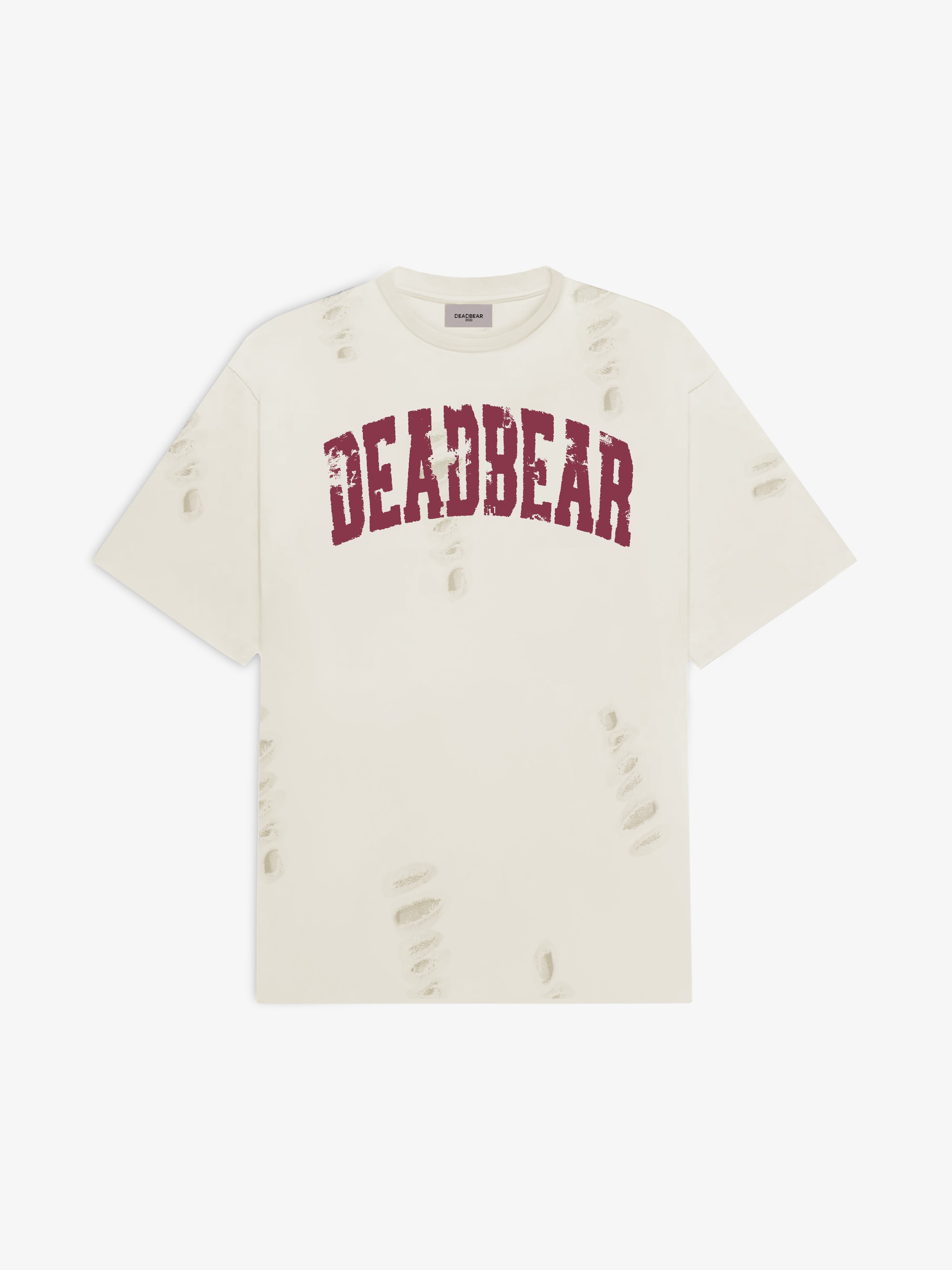 Distressed Cream White Tee 3.0