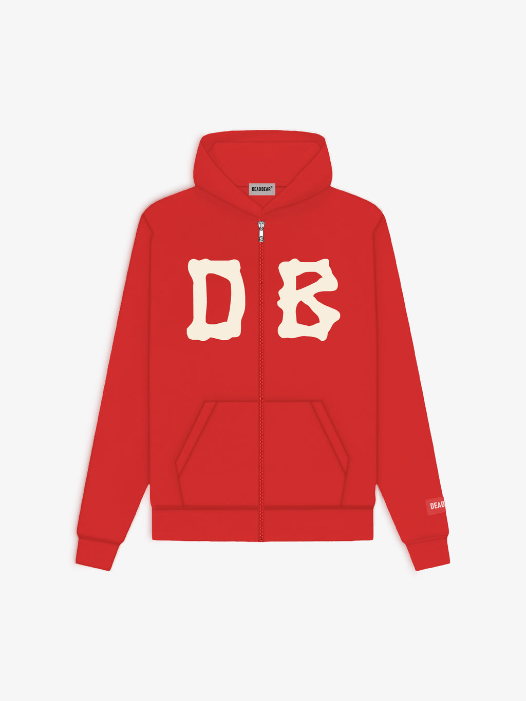Bone Zipper Red