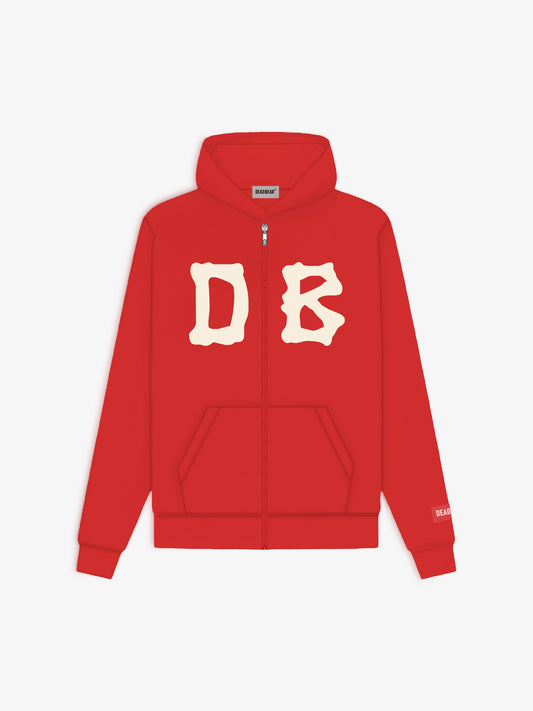 Bone Zipper Red