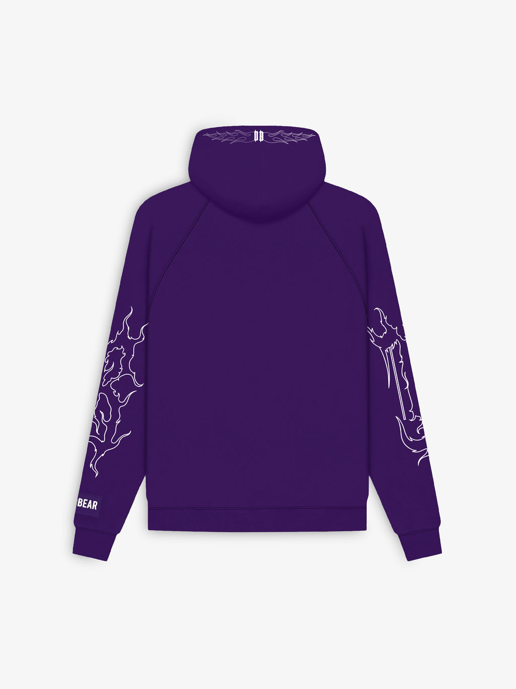 Flames Hoodie Purple