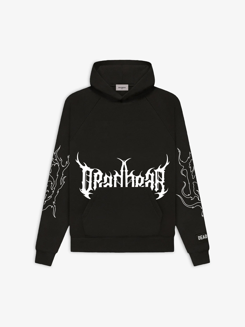Flames Hoodie Black
