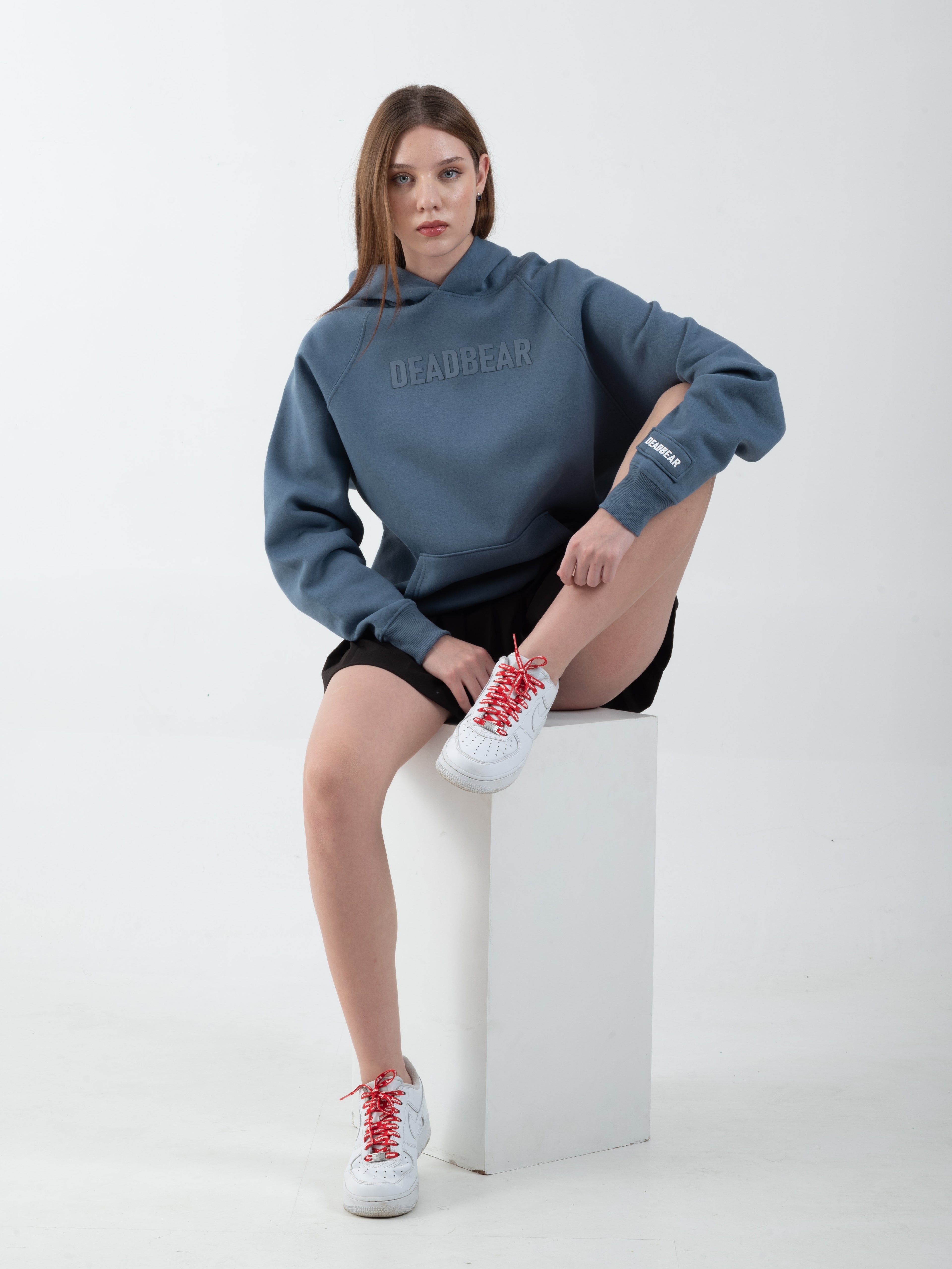 Basic Slate Blue Hoodie