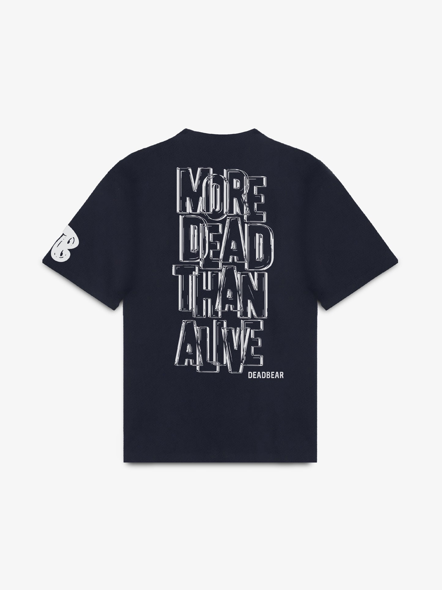 More Dead Than Alive Blue Tee