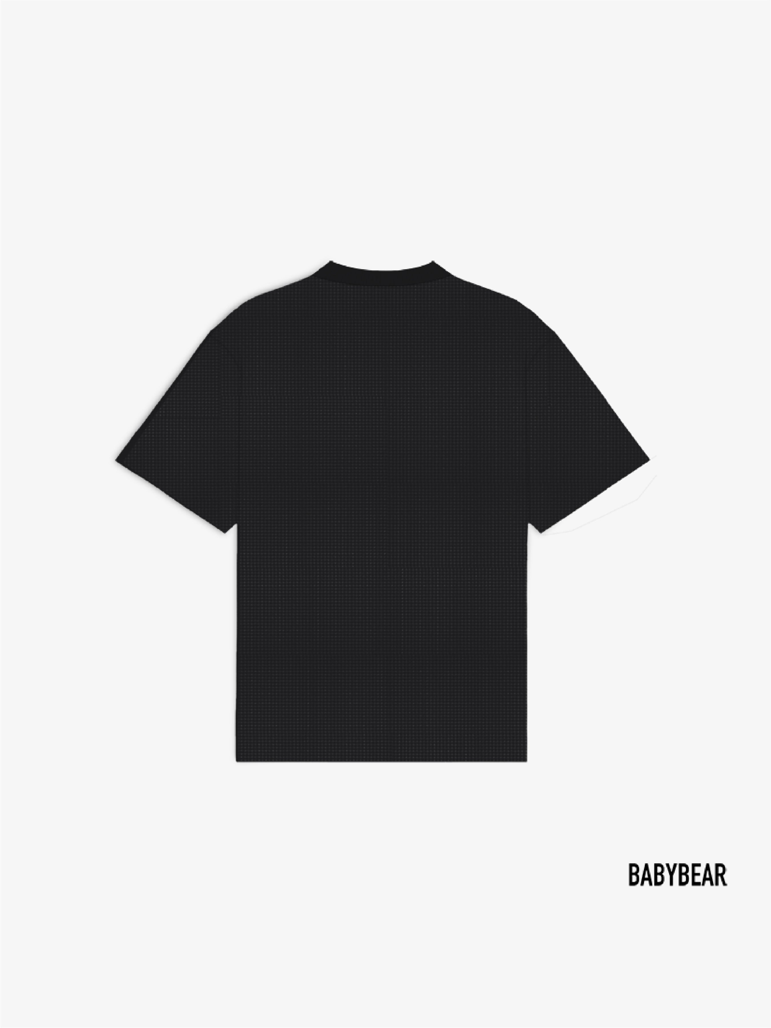 Babybear Waffle Tee Black