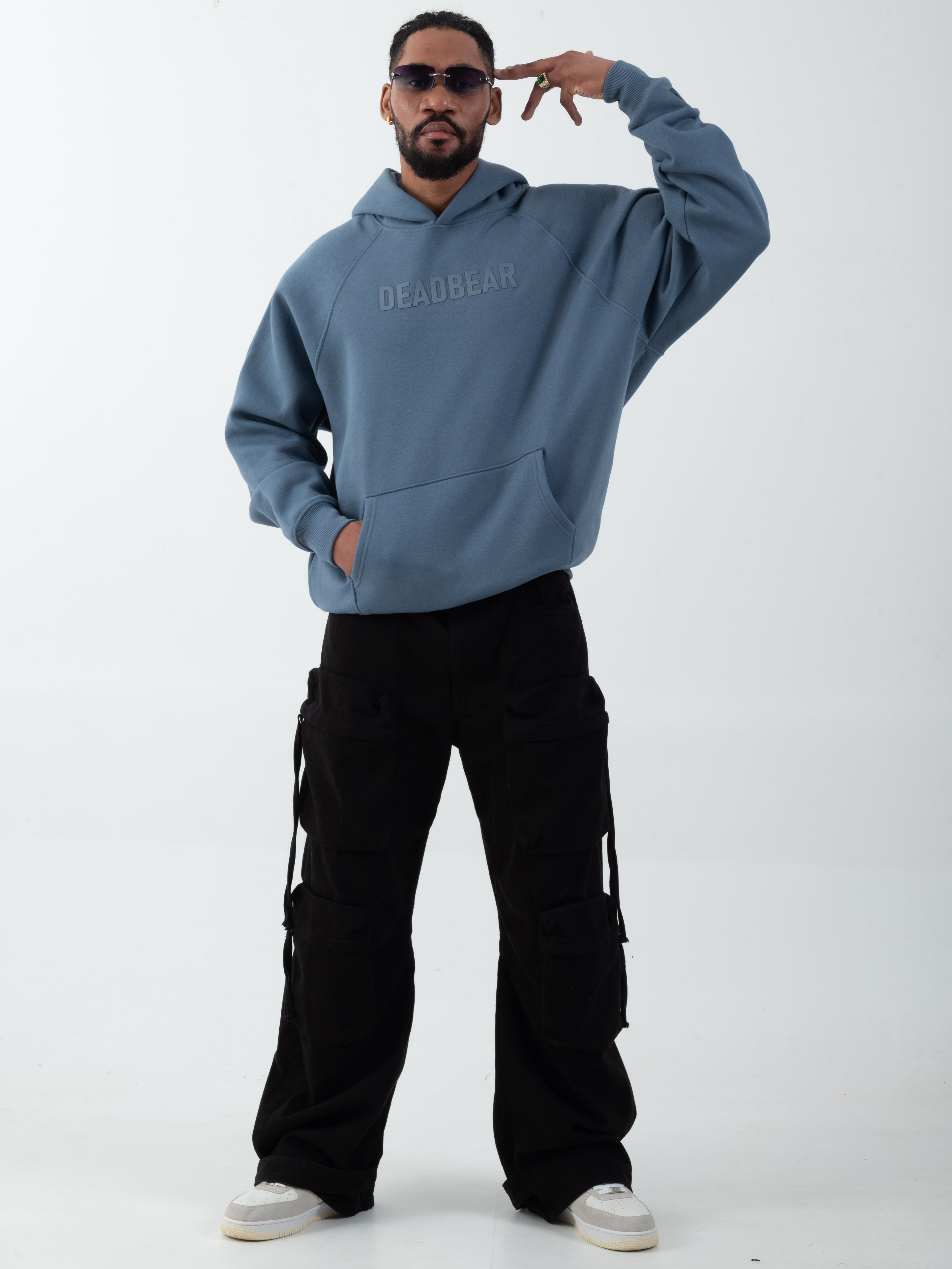 Basic Slate Blue Hoodie