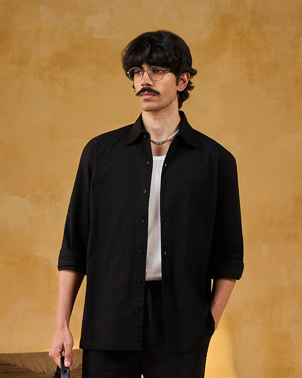 Co-ord Shirt Black