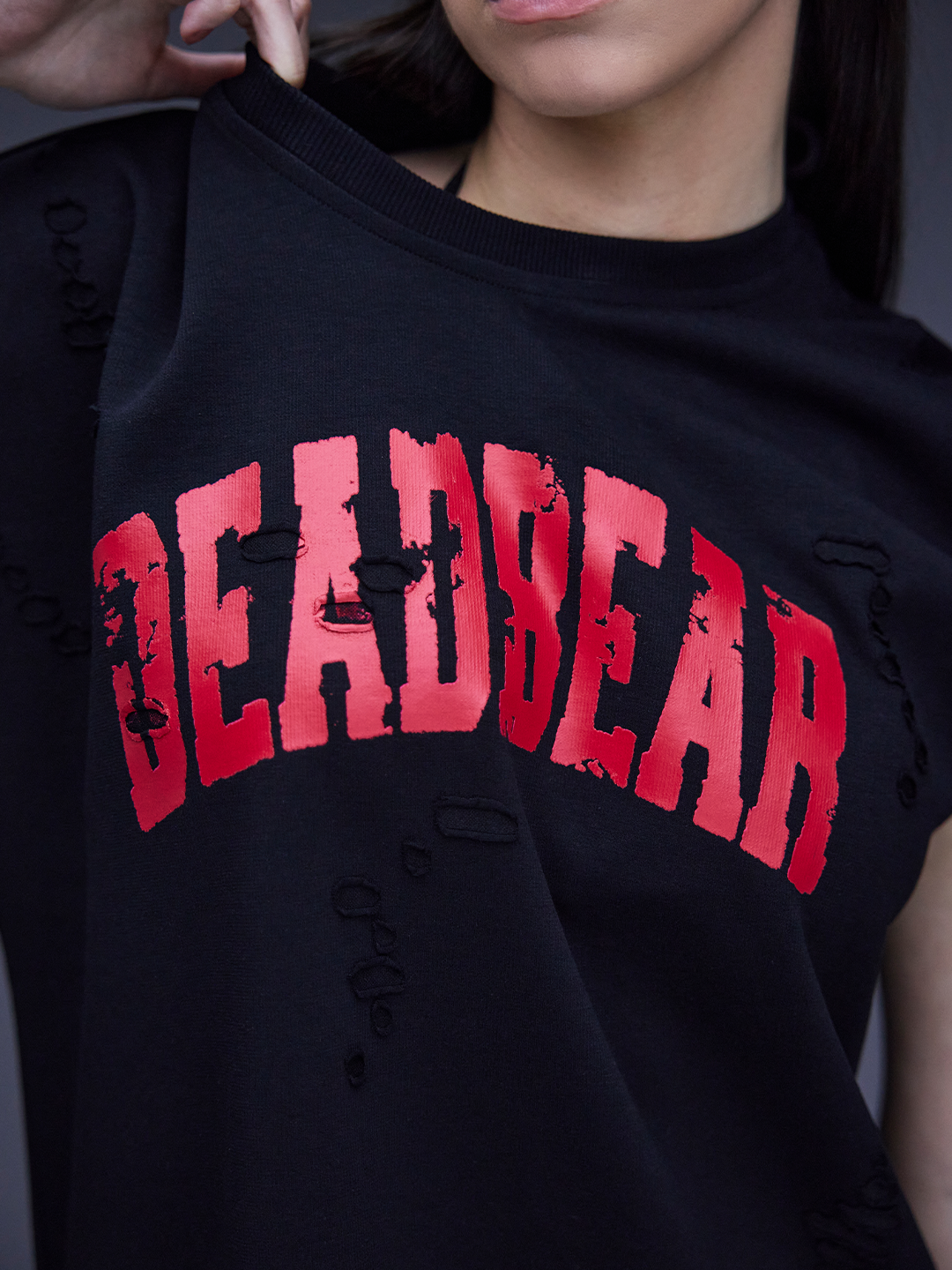 Distressed Black Tank