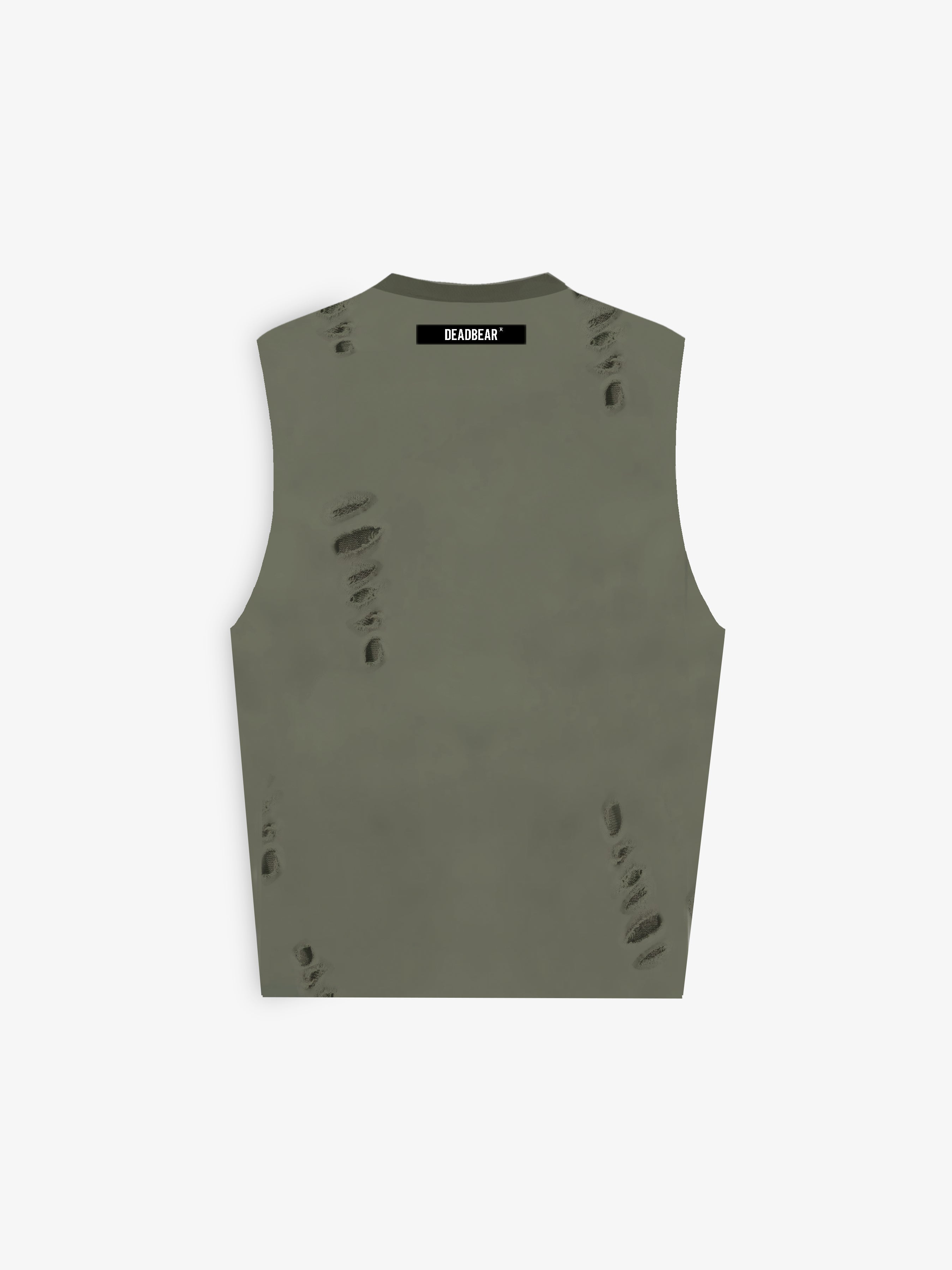 Distressed Olive Tank